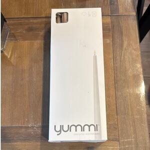 NEW YUMMI Taper  Candles 12” Set 12 Unscented Clean 11Hour Burn Handcrafted